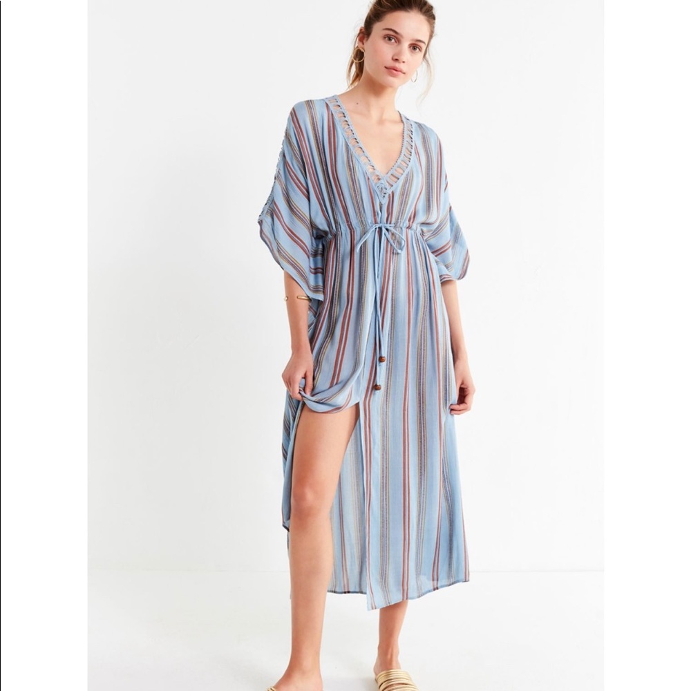 Urban Outfitters Hermosa Ladder Lace Midi Dress